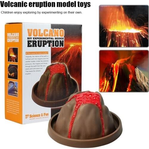 Volcano Eruption Toys Kids Educational Volcano Making Physical Chemical Experiment Toy BM88
