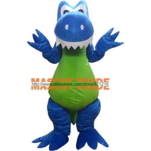 Funny Blue Dragon adult Mascot costume Size for Halloween party costumes