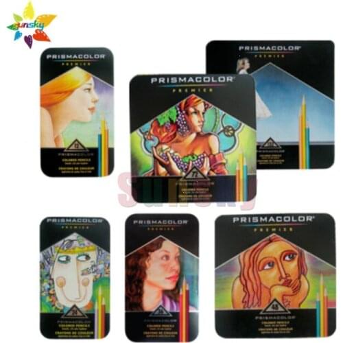 12 24 36 48 72 150 Sanford Prismacolor oil pencil skin color portrait Junior drawing pencil oily art pencil soft big core pencil