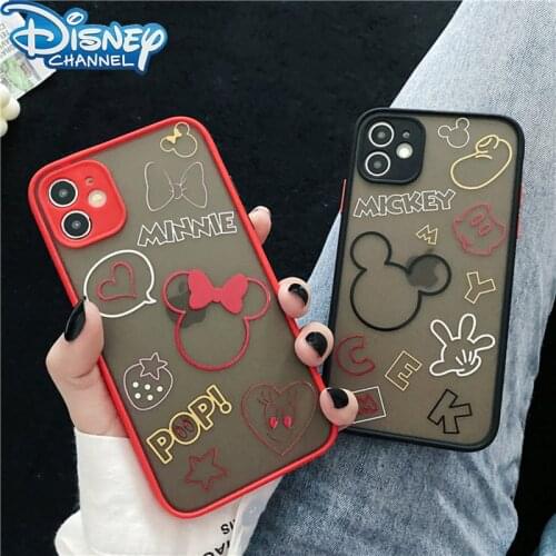 Disney Mickey Minnie Couples Soft Phone Case for iPhone 11 Pro Max XS Max X XR 7 8 Plus Back Cover Cute Phone Case Shell Cell