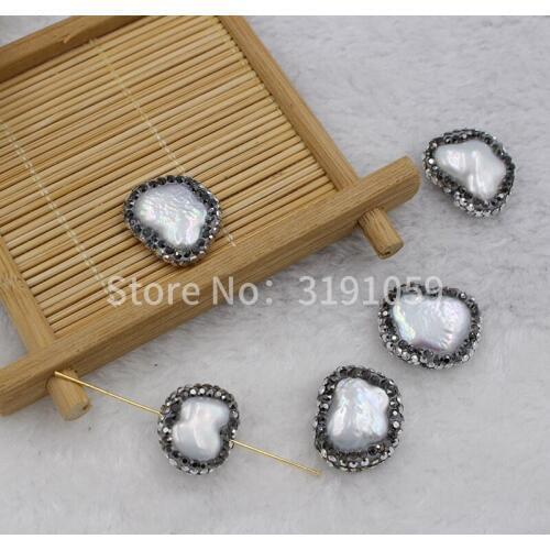 Natural white pearl fashion irregular shape best jewelry makes a large wholesale package of 10 about 23 grams