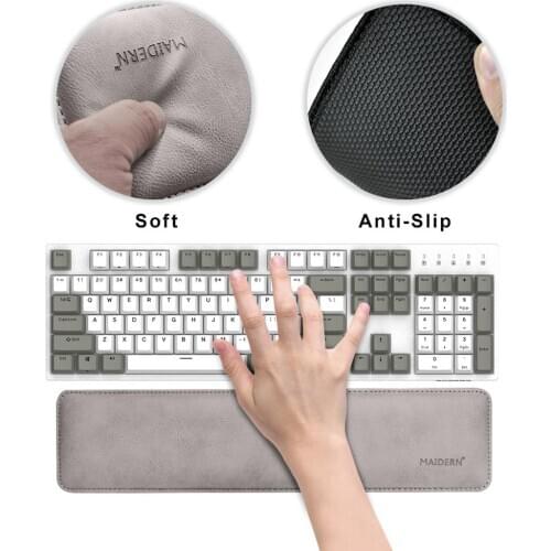 Wrist Rest for Keyboard, Non-Slip, Comfortable Gaming Wrist Rest Pad, PU Leather Wrist Cushion Support for Office, Computer