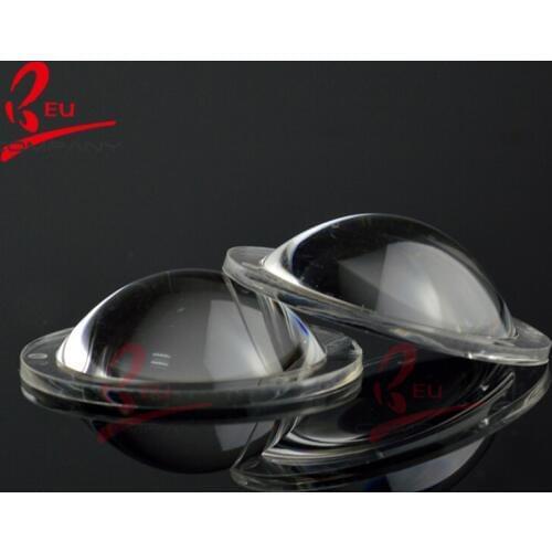 LED Lens 23mm 60 Degree semi-circle Plano-convex Optical Grade PMMA Car Reflector Lenses