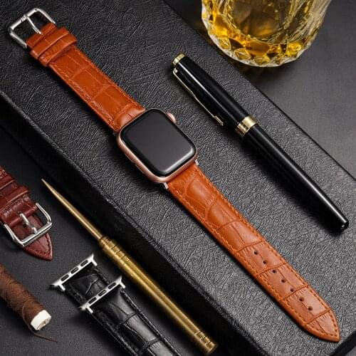 Strap for Apple Watch Leather Iwatch 5 Watch Band for Apple Watch 6 4 3 38mm 42mm 40mm 44mm Sport Bracelet Wristband Accessories