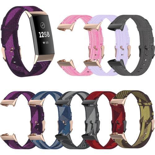 Fashion Woven Nylon Replacement Wrist Band For Fitbit Charge 4/3/3 SE Watchbands Cool Watch Strap Smart Watch Band Accessories