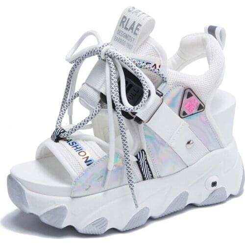 Platform Sandals Women Fashion Designer Height Increasing Ladies Sandal High Heels Wedges Shoes Woman Sport Beach Sandalia Mujer