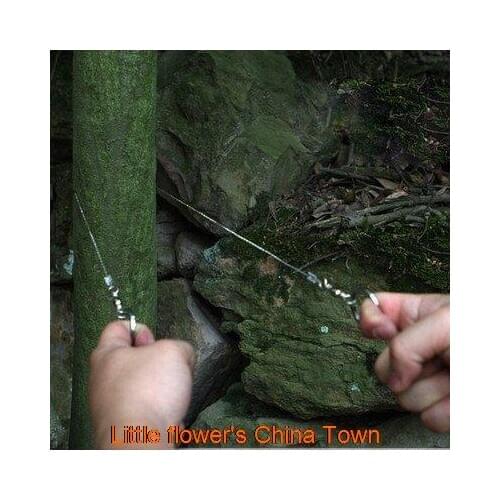 Steel Wire Saw Scroll Saw Emergency Survival Tool Kit Hiking Hunting Camping Fishing Outdoor Hand Tackle Mountainclimb Cut