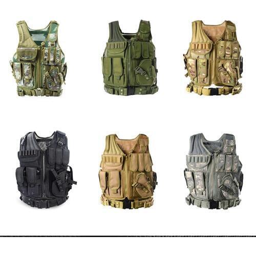 Outdoor amphibious combat military training combat assault vest hunting vest protection camouflage tactical security clothing