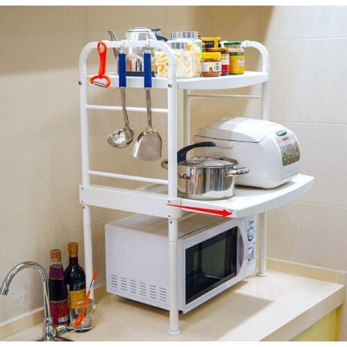 Vertical shelf Microwave oven rack shelf Two electrical layer