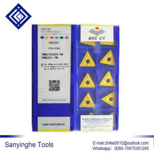 High Quality 10pcs/lots TNMG160404-PM / TNMG160408-PM YBC251 CNC Carbide Turning Inserts
