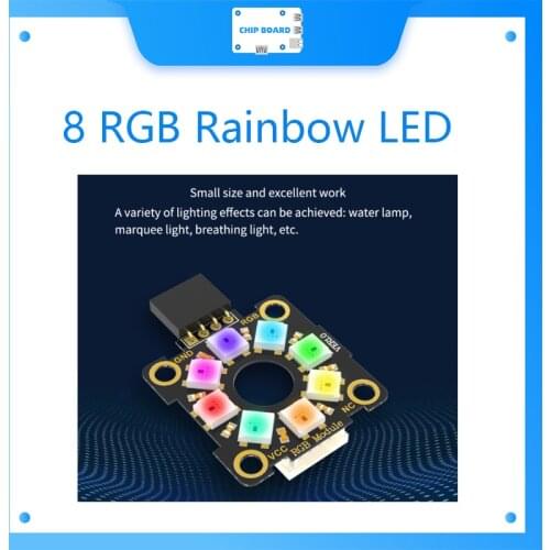Yahboom TX1812C programmable Light Disc with 8 SMD RGB LED for DIY Educational sensor kit