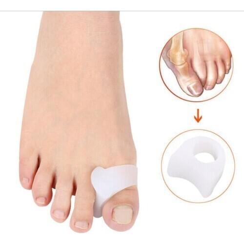 1 Pair Silicone Gel Toe Separator Straightener Bunion Spacers Corrector Hallux Valgus Relief Foot Care Tool