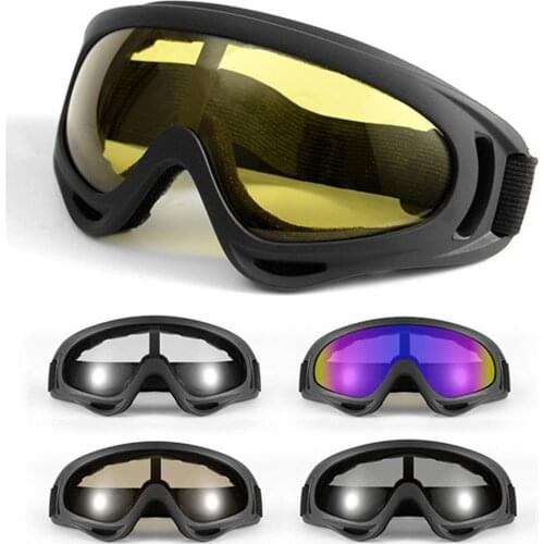 1PCS Windproof Motorcycle Goggles Men Winter Skiing Glasses Outdoor ATV Dirt Bike Off Road Shooting Dustproof Cycling Sunglasses