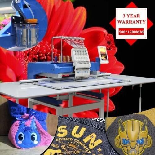 10 Years Service!!! Used 1 Head Happy Quality Computerized Embroidery Machines Price in India 500*1200mm Embroidery Area
