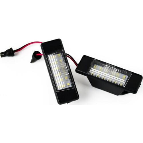 2PCS Car Trunk Number License Plate Light for Nissan Pathfinder R51 Versa Nismo Infiniti Q50