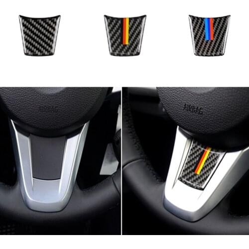 Car Styling Auto Steering Wheel Sticker Accessories for Bmw Z4 E89 Series 2009-2015 Vehicle Carbon Fiber Emblem Decal Interior