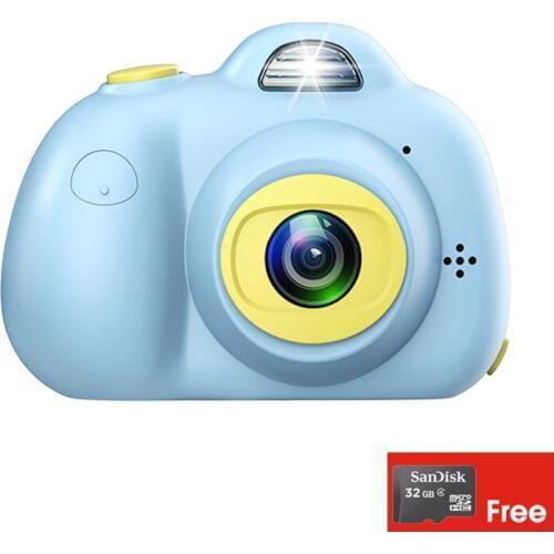 Comkudi 2.0inch HD DIY Kid’s Toys Digital Camera Records Children’s Colorful And Interesting Lives +32GB TF Card