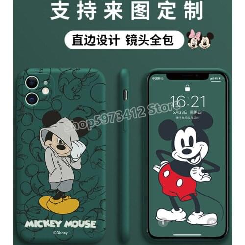 Disney Mickey Minnie for Apple Mobile Phone Shell Cartoon Iphone11 Camera All-inclusive Anti-fall 11promax Iphone 11 Cases