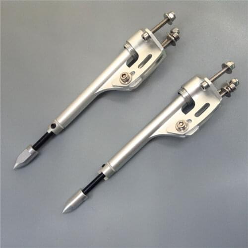 1PCS RC Boat CAT Flexible Shaft Bracket CNC 4mm Stern Tail Hard Mount with Bullet Head Adapter for Electric Gasoline Parts