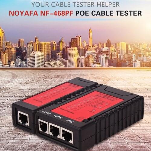 Noyafa Hot selling NF-468PT POE Cable Tester Lan Tester wiremap for network telephone Cables with CE/RoHS/REACH