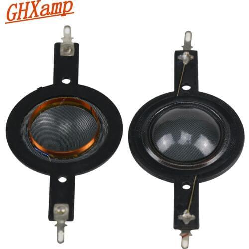 GHXAMP 25.4mm Dome Tweeter Voice Coil Transparent Silk Film Horn Tweeter Diaphragm Driver 25 Core Treble 6OHM 8OHM DIY 2PCS