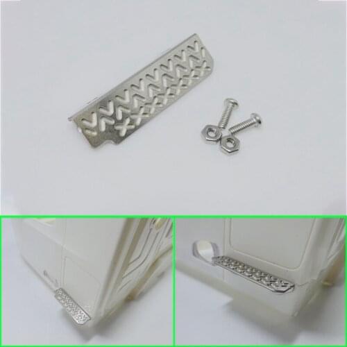 Metal Simulation Side Pedals for 1/14 Tamiya RC Truck Trailer Tipper Scania MAN Benz Actros Volvo Car Diy Parts