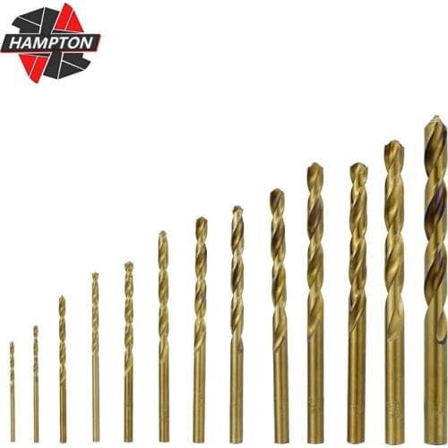 Twist Drill Bit Set 13/19/25pcs Cobalt Coated HSS Gun Drill Bit Set 1.0mm-13.0mm Hole Cutter Drilling Woodworking Drilling Tools