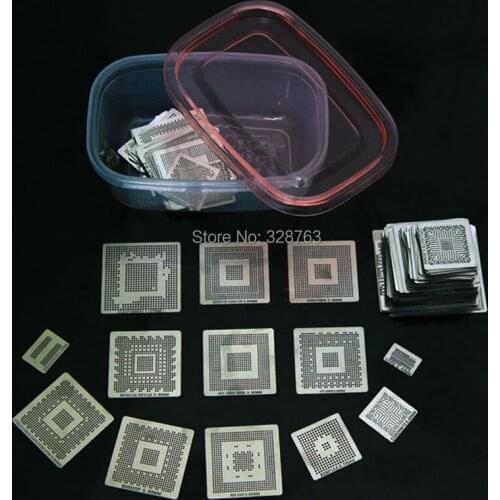 New Upgrade 715/model BGA Stencil Bga Reballing Stencil Kit with direct heating Reballing station Free shipping