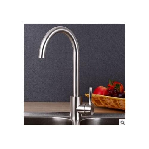 Vidric total 304 stainless steel single lever hot and cold kitchen faucet sink faucet