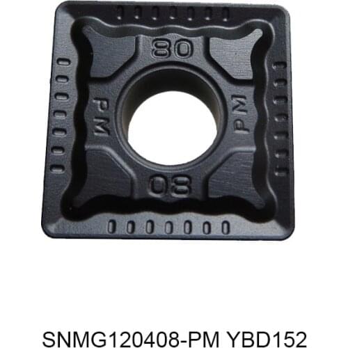 Original SNMG 120408-PM SNMG120408-PM YBD151 YBD152 YBD252 Carbamide Square CNC Lathe Insert Lathe Cutter Inserts 10 pcs/lot
