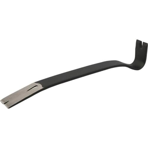 Flat Pry Bar Crowbar Curved Rocker Head Teardrop Nail Puller High-Carbon Steel Wrecking Bar Compatible with Workshop