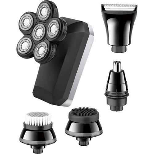 5in1 professional waterproof facial grooming kit shaver machine wet dry rechargeable electric razor hair/nose/beard/ face shave