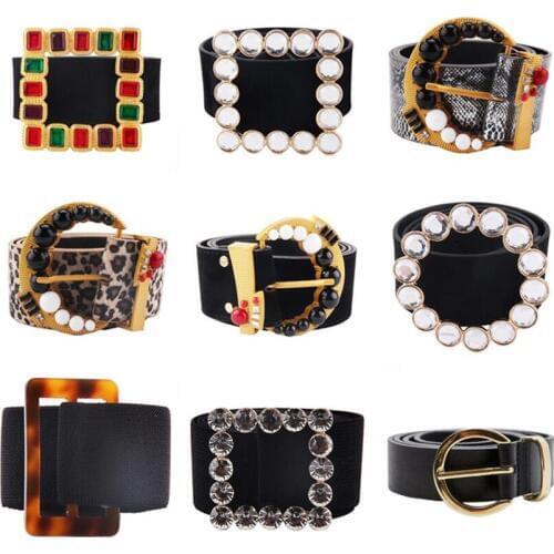 Luxury Brand Women Belt PU new Designer belts female Pearl Flower Decoration Snap Waist Belts Waist Seal Fashion Accessories