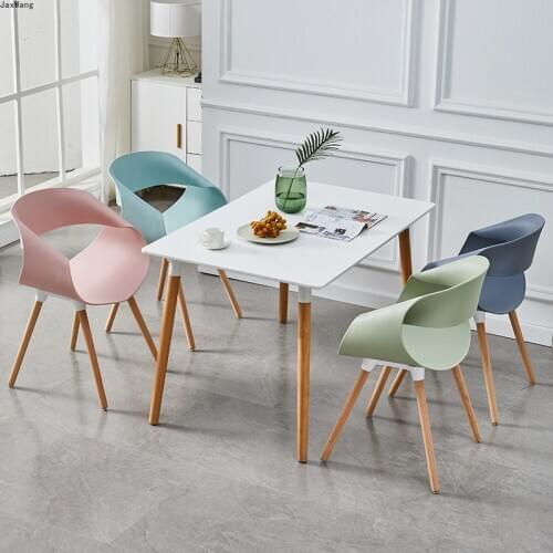 Nordic Dining Chairs Comfortable Long Sitting Multi-color Creative Chair Simple Study Luxury Dining Chairs Small Family Office