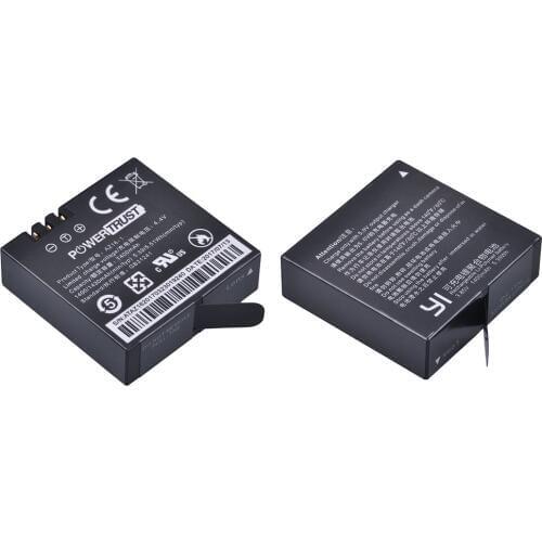 2Pcs AZ16-1 1400mAh Replacement Battery for Xiaomi Yi 4K II Battery for XiaoYi 2 4K Action Camera II Xiaomi Yi Accessories