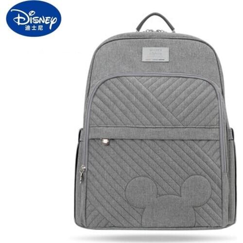 Disney Mickey Diaper Bag Fashion Mummy Bag Backpack Multifunctional Handbag Baby Outing Bottle Insulation Practical Backpack