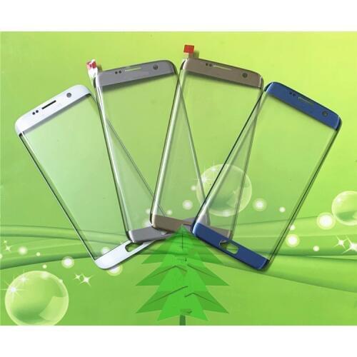 S6Edge Outer Screen For Samsung Galaxy S6 Edge Front Touch Panel LCD Display Out Glass Cover Lens Phone Repair Replace Parts