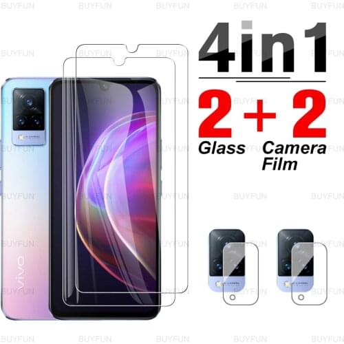 4in1 Tempered Glass For vivo V21 6.44'' Scratch resistant Screen Protector for vivo vi vo v21 v21e 5g vavo v20se pro lens ​film