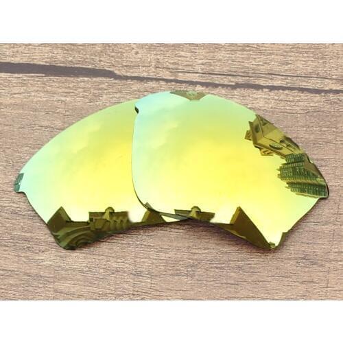 Vonxyz 24K Mirror Polarized Replacement Lenses for-Oakley Half Jacket XLJ Frame