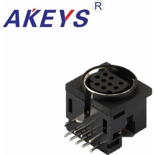 10PCS MDC-9-01 DIN Terminal Jack Female S Terminal 10 pin PCB Mount Connector