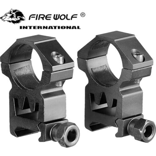 2pcs 25.4 mm 1" High Profile Scopes Rings Fit Weaver style Picatinny 20mm Dovetail Rail Mount For Rifle Scope