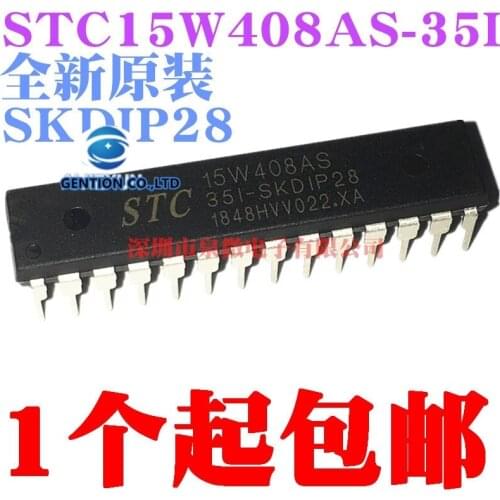 5PCS STC15W408AS-35I-SKDIP28 microcontroller in stock 100% new and original
