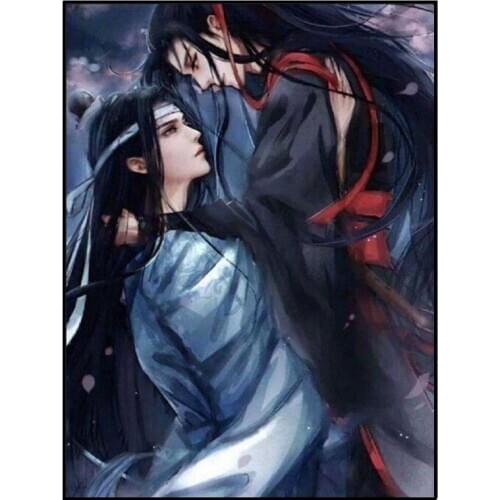 5d Diy Diamond Painting Mo Dao Zu Shi Wei Wuxian Lan Wangji Diamond Embroidery Mosaic Cartoon Cross Stitch Kit Full Set