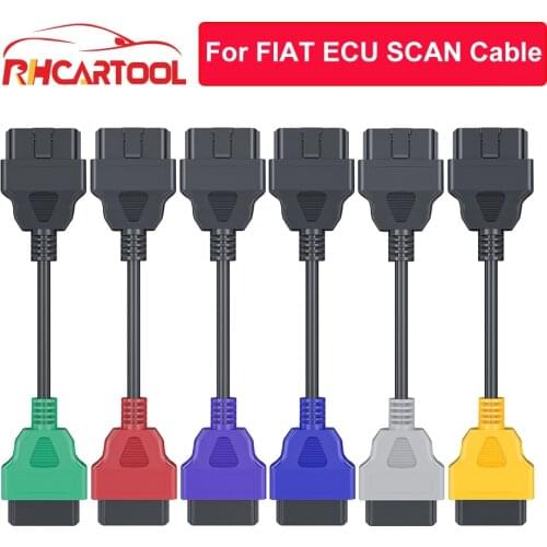 OBD2 6 Color Auto OBD2 Connector Diagnostic Adapter Cable for Fiat ECUScan and Multiecuscan for Fiat Alfa Romeo and for Lancia
