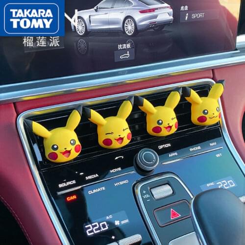 TAKARA TOMY Pokemon Car Perfume Aromatherapy Car Air Conditioning Air Outlet Clip Car Interior Ornament Decoration