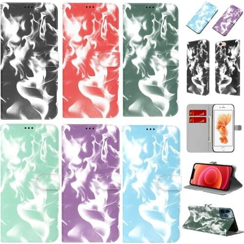 3D Clouds Flip Walle Leather Phone Case For Xiaomi Mi 9 10 11 Note10 10T Lite Pro A3 POCO F3 M3 X3 NFC 10S 11i 11X on Book Cover