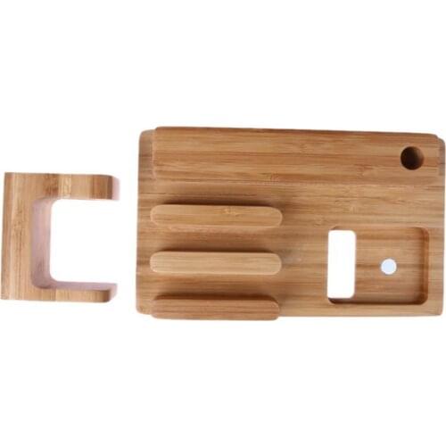 Wood Charging Stand Bracket Docking Station Cradle Holder for Apple Watch