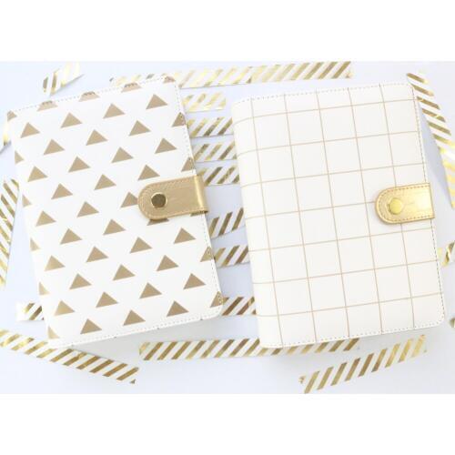 Domikee 2019 new retro bronzing loose-leaf notebook 6 hole hand book student notebook plan pu diary