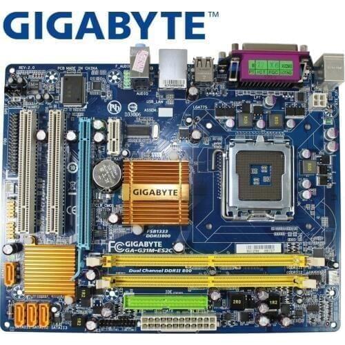 GIGABYTE GA-G31M-ES2C Desktop Motherboard G31 Socket LGA 775 For Core 2 DDR2 4G Micro ATX Original Used