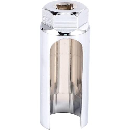 22Mm 3/8 Inch Drive Lambda Oxygen Sensor Removal Socket Wrench Tool + Hole Window Wire Car Repair Tools Silver